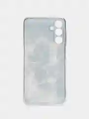 Песочный хаки силиконовый чехол на Samsung Galaxy A15 / Самсунг А15 прозрачный, с принтом, защита камеры