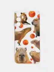 Терракотовый силиконовый чехол на Samsung Galaxy A15 / Самсунг А15 прозрачный, с принтом, защита камеры