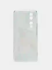 Тёмно-серый силиконовый чехол на Honor 90 (Хонор 90), прозрачный, с рисунком