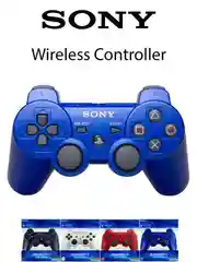 Синий геймпад для Sony PlayStation 3, controller PS3