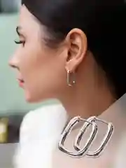 Серебряный серьги классические овальные / швензы для создания украшений