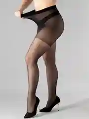 Черный колготки женские Giulia POSITIVE STYLE 20 COMFORT больших размеров