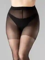Черный колготки женские Giulia POSITIVE STYLE 20 COMFORT больших размеров