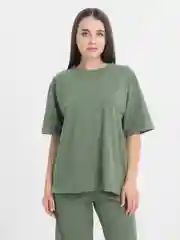 Зелёный хаки спортивный костюм женский