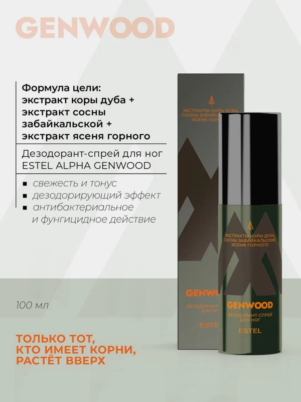 Дезодорант Спрей для ног  ALPHA HOMME GENWOOD  100 мл