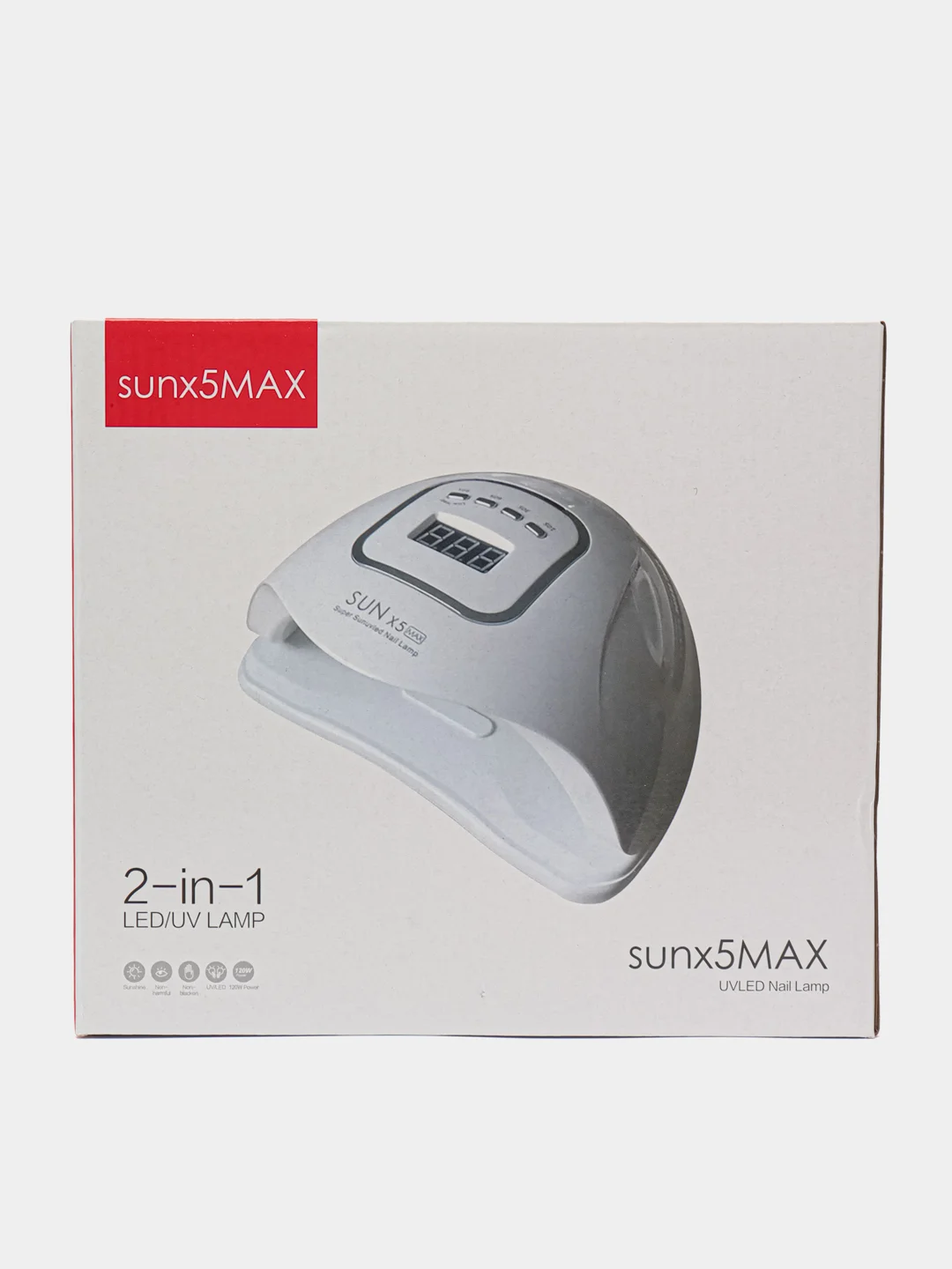 Лампа для маникюра и педикюра Sun X5 Max, лампа для сушки ногтей, UV/LED лампа, 120W