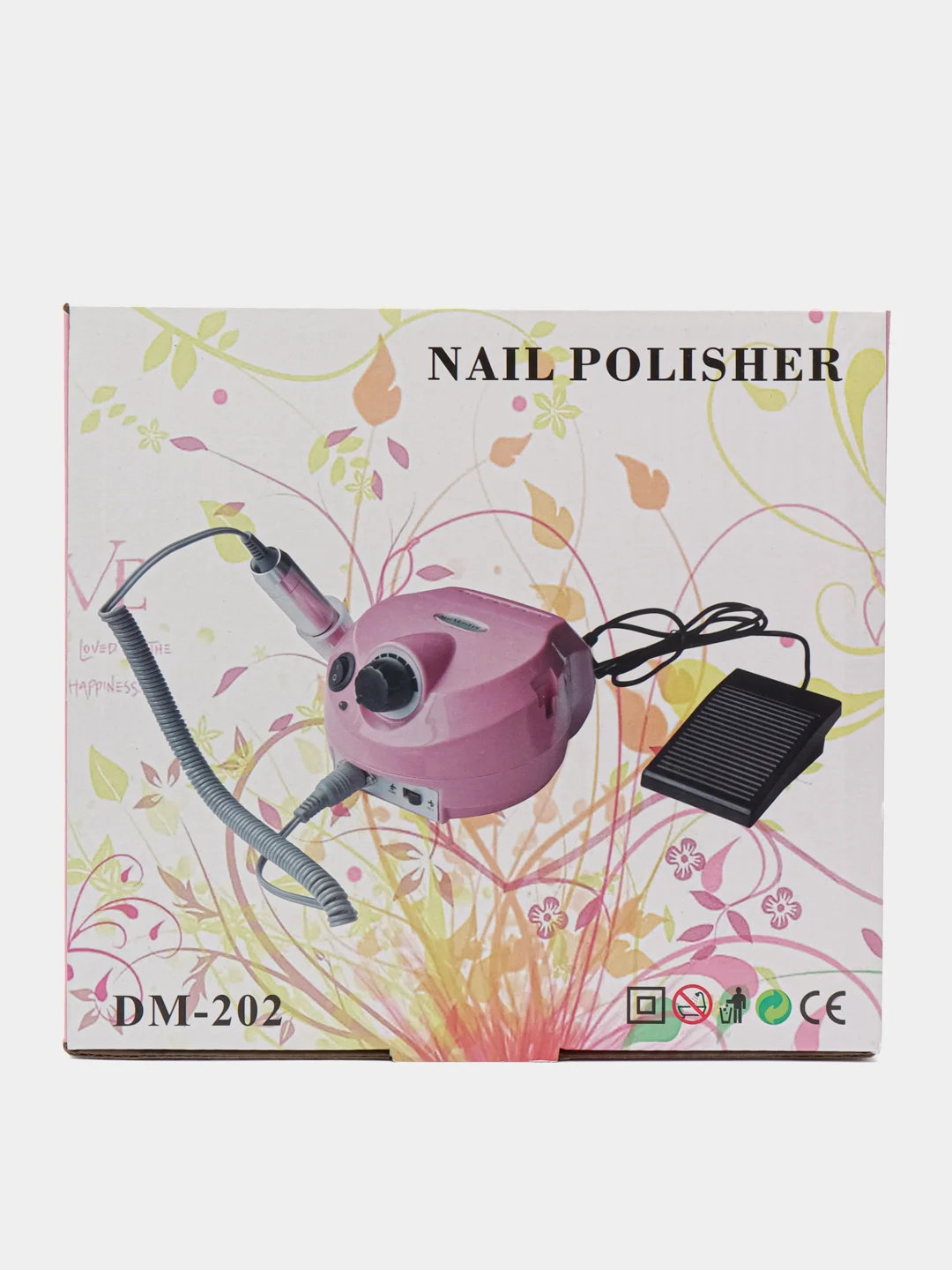 Белый аппарат для маникюра и педикюра Nail Master 45000 об/мин