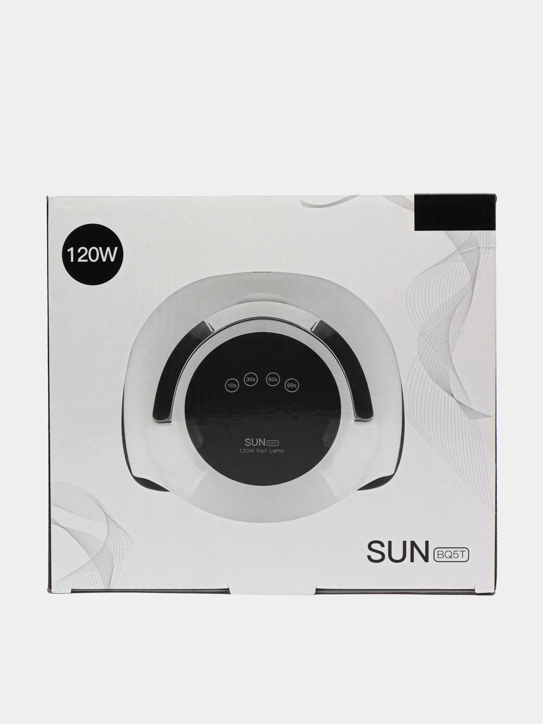 Белый лампа для маникюра и педикюра Sun BQ5T, лампа для сушки ногтей, UV/LED лампа, 120W