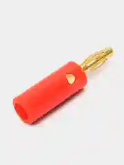 Разъем BANANA штекер пластик на кабель, винт, Gold, 2 шт., Pro Legend