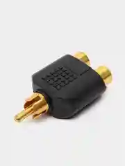 Переход RCA штекер - 2 x RCA гнездо пластик Gold, Gold, Pro Legend