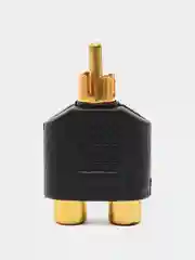 Переход RCA штекер - 2 x RCA гнездо пластик Gold, Gold, Pro Legend