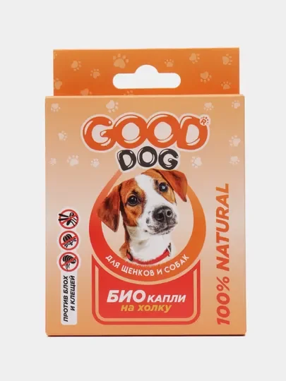 Белый капли на холку от блох и клещей для кошек и собак  Good DOG & CAT