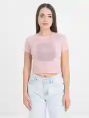 Розовый женская футболка