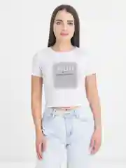 Белый женская футболка