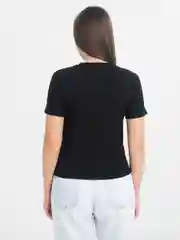 Черный женская футболка