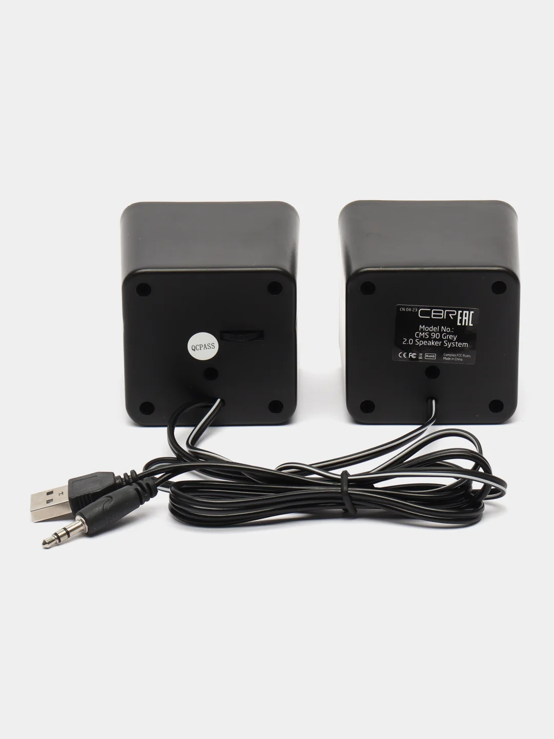 Серый колонки компьютерные CBR CMS 90 2.0, 6 Вт, USB