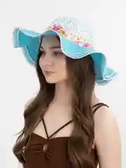 Голубой шляпа женская летняя пляжная на море отдых