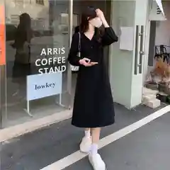Черный платье женское