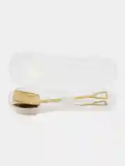 Золотой ложки чайные Лопата, ложка для кофе, сувенирный набор в футляре