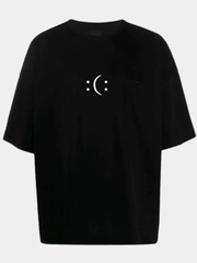 Футболка мужская женская Унисекс Oversize с принтом, улыбка