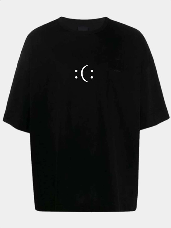 Футболка мужская женская Унисекс Oversize с принтом, улыбка