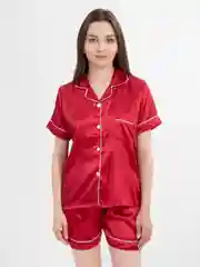 Красный пижама женская шелк