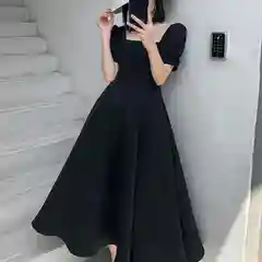Черный платье женское