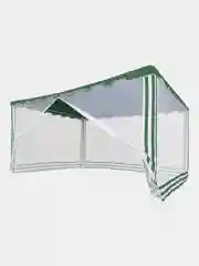Зеленый шатер садовый Green Glade 1044 с москитной сеткой, тент беседка, 3 х 4 м, до 13 человек