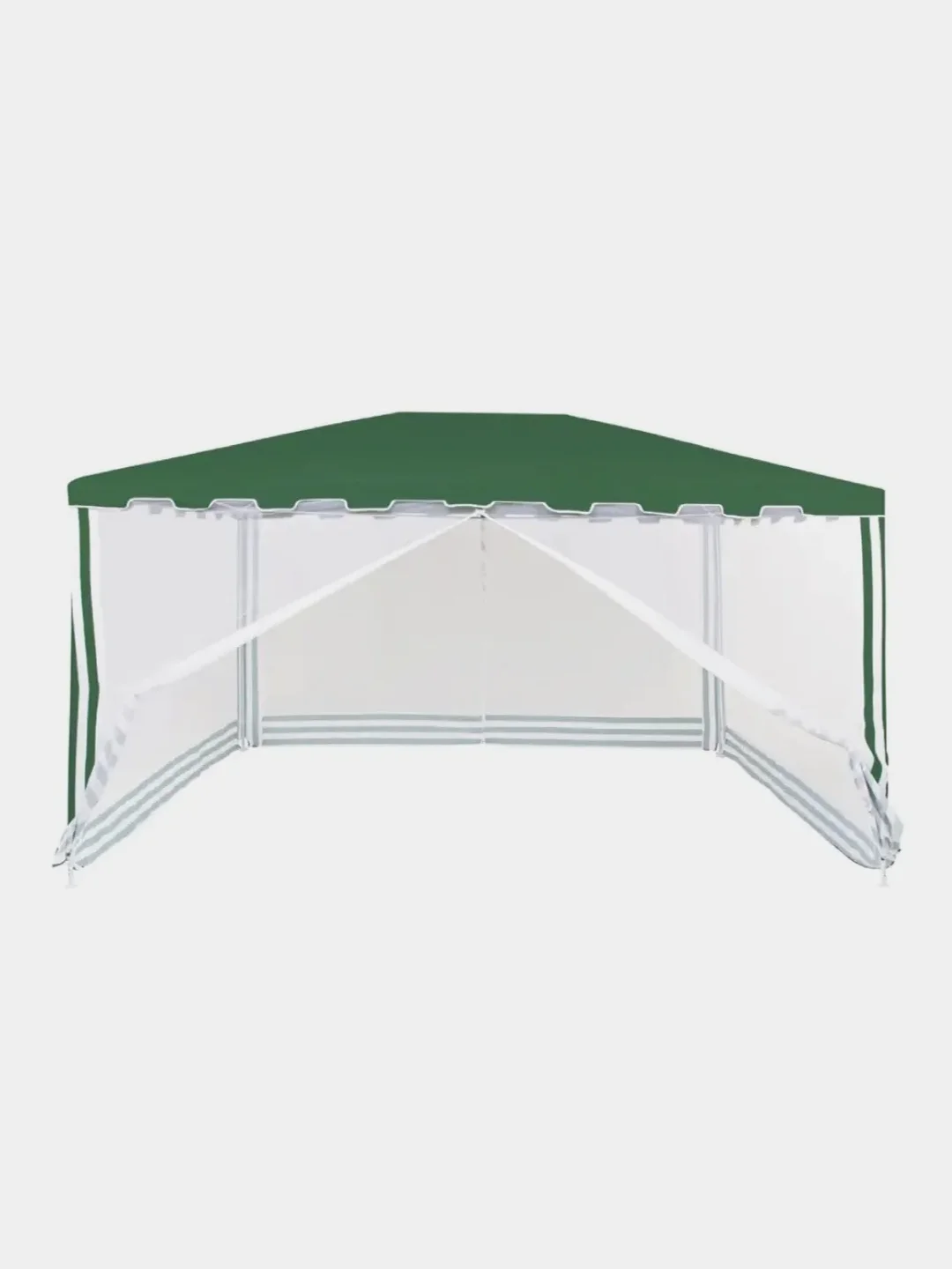 Зеленый шатер садовый Green Glade 1044 с москитной сеткой, тент беседка, 3 х 4 м, до 13 человек