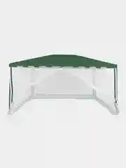 Зеленый шатер садовый Green Glade 1044 с москитной сеткой, тент беседка, 3 х 4 м, до 13 человек
