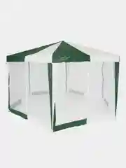 Зеленый садовый шатер Green Glade 1001, тент туристический, 2,6 х 2 х 2 м, беседка