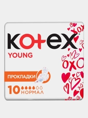 Гигиенические прокладки Kotex Young для девочек, 10шт.
