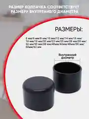 Защитные силиконовые накладки-протекторы на ножки стульев и столов, круглые