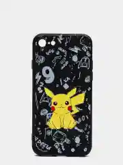 Индиго чехол силиконовый Pokemon "Пикачу" для iPhone 7/8 Plus/XS/XR/SE Max/11/12 Pro Max/13