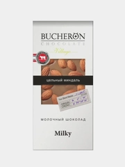 Шоколад молочный BUCHERON VILLAGE, с цельным миндалем, 100г
