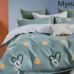 Комплект постельного белья ,1,5 спальный -простыня на резинке,Состав ткани - хлопок 100%