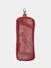 Красный ключница мужская женская  из натуральной кожи