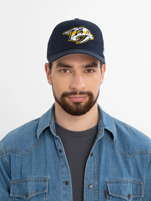Бейсболка (кепка) мужская/женская (унисекс) NHL Nashville Predators/НХЛ Нэшвилл Предаторз
