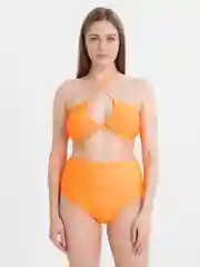 Оранжевый купальник раздельный трансформер PLUS SIZE