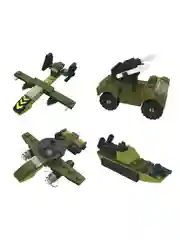 Конструктор "Армия", 20-26 деталей, 10х7x3 см, 4 дизайна