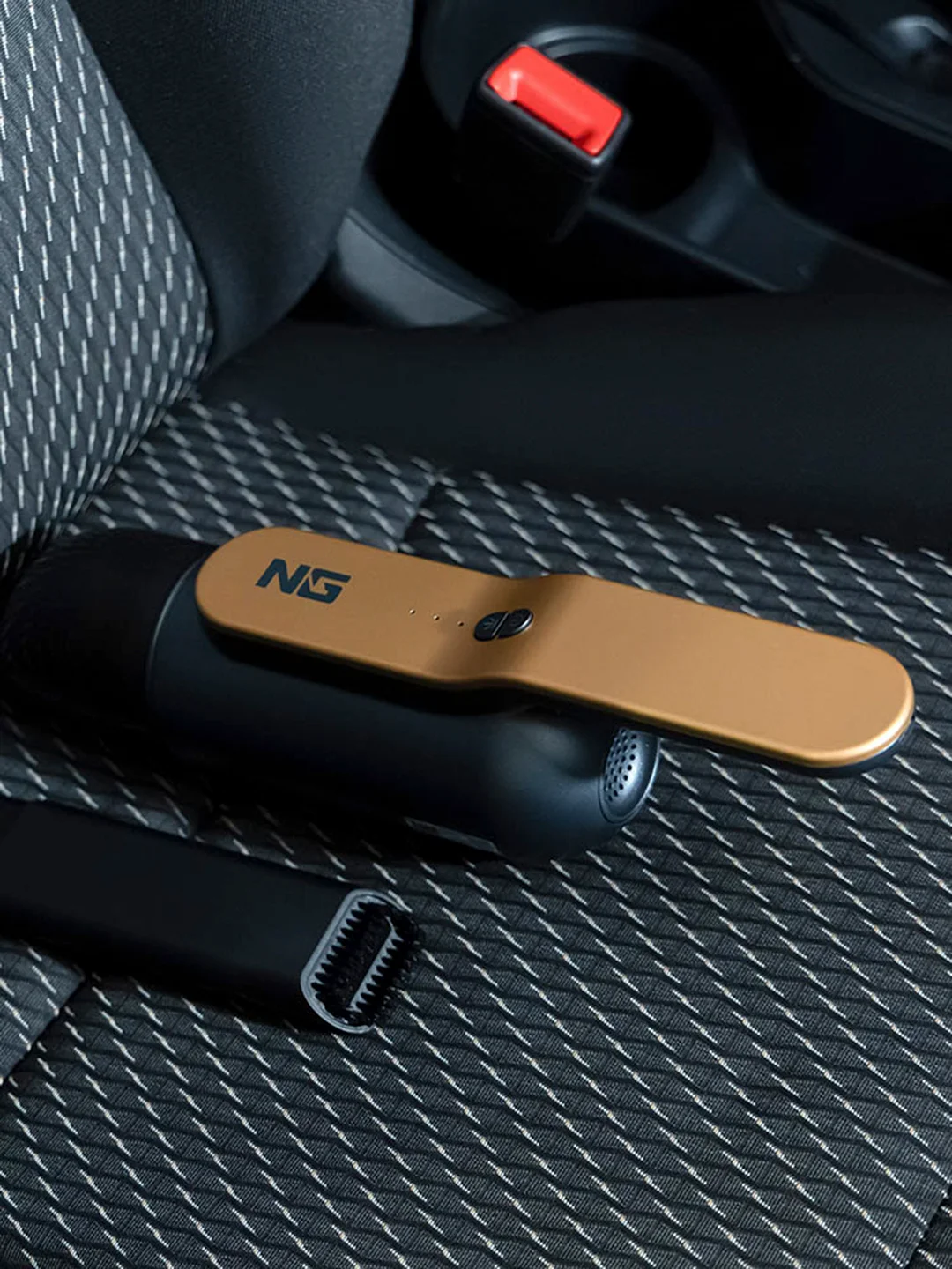 Пылесос автомобильный, 1 насадка, LED подсветка, 3000 мАч, зарядка от USB