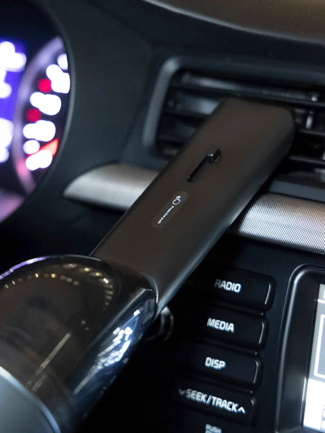 Пылесос автомобильный, 1 насадка, LED подсветка, 3000 мАч, зарядка от USB