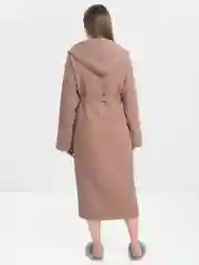 Коричневый халат вафельный, унисекс