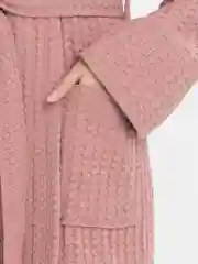 Розовый халат вафельный, унисекс