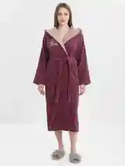 Халат женский с капюшоном, махра, размеры 46-60