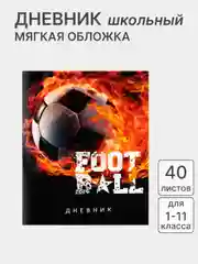 Оранжевый дневник школьный для 1-11 класса, в мягкой обложке