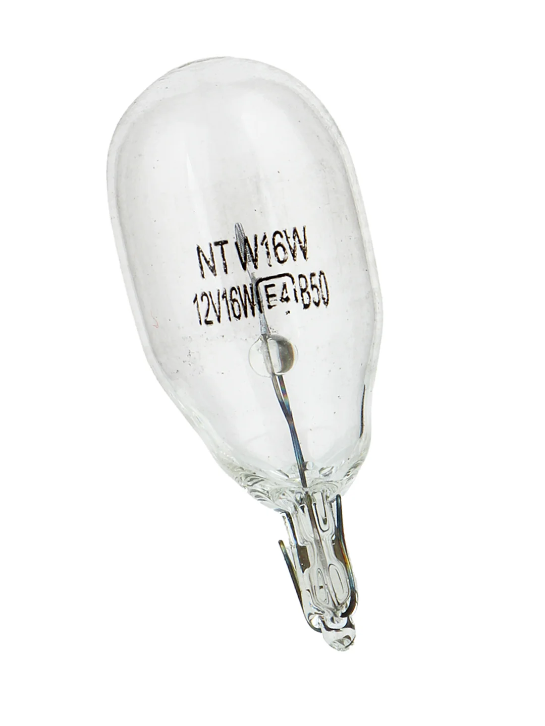 Лампа накаливания W16W T15, 12В, 16 Вт, standart, W2.1x9.5d, 2 штуки