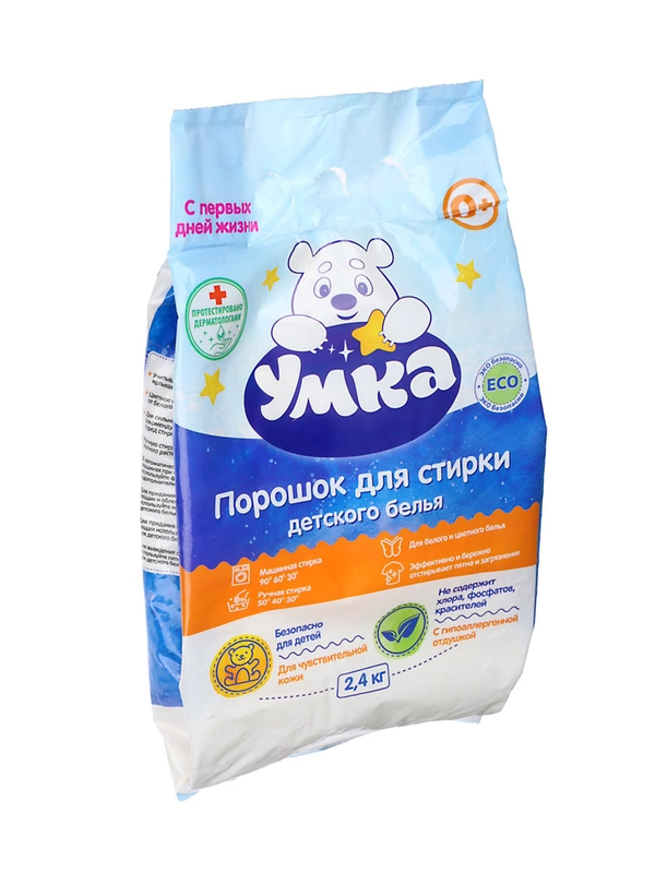 Порошок для стирки детского белья 2,4 кг