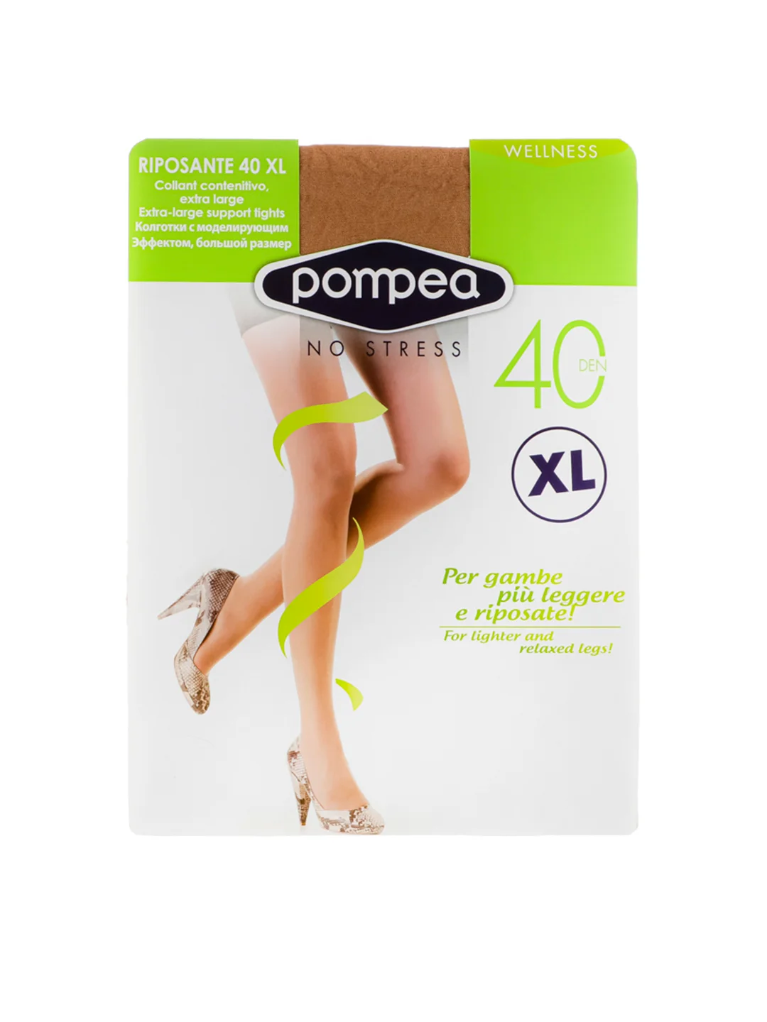 Бронзовый колготки женские, капроновые, 40 DEN , размер 5 (XL)