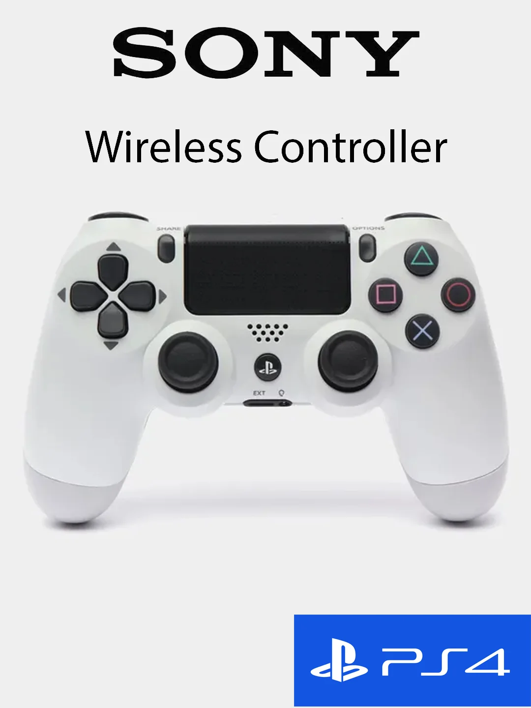 Белый беспроводной геймпад DuoShock 4 для Sony PlayStation 4
